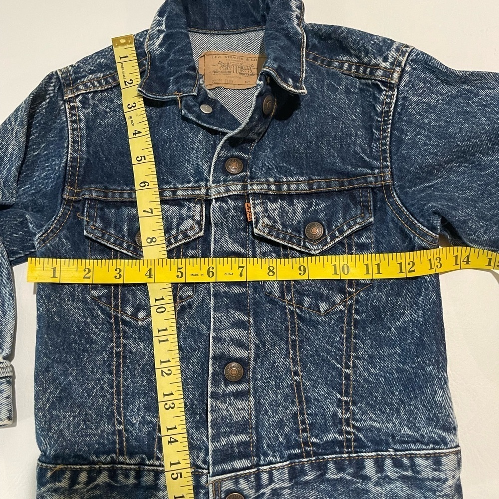 Vintage little Levi’s kids jacket size 6 blue - Picture 4 of 7